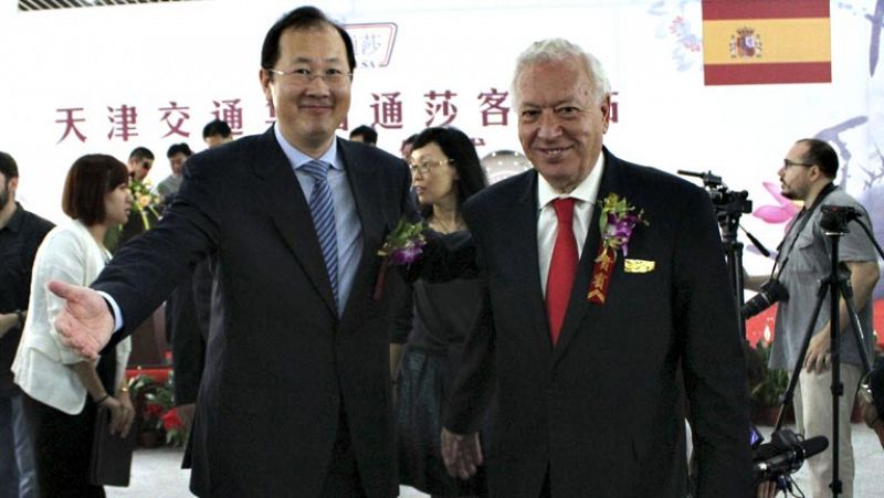 García-Margallo, en la inaguración de un intercambiador en Tiajín (China) construido por una empresa española