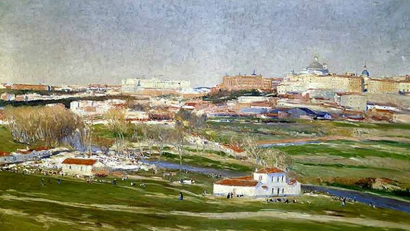 Mirar un cuadro - La pradera de San Isidro (Aureliano de Beruete y Moret)