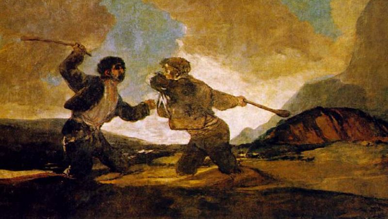 Mirar un cuadro - Duelo a garrotazos (Goya)