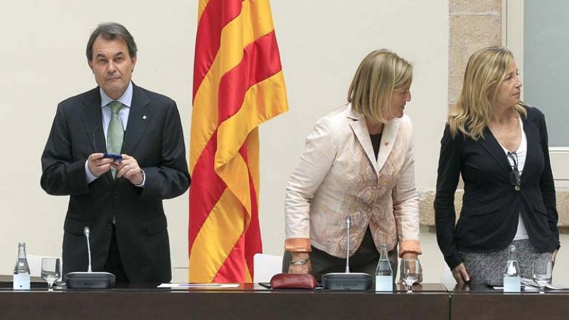 Primera reunión del llamado Pacto Nacional por el derecho a decidir la soberanía de Cataluña 