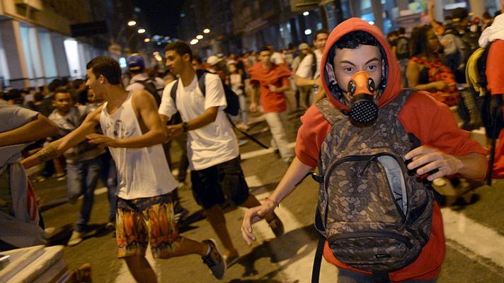 Continúan las protestas en Brasil