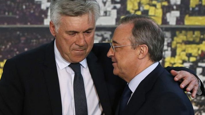 Telediario 1 - El primer día de Ancelotti como entrenador del Madrid