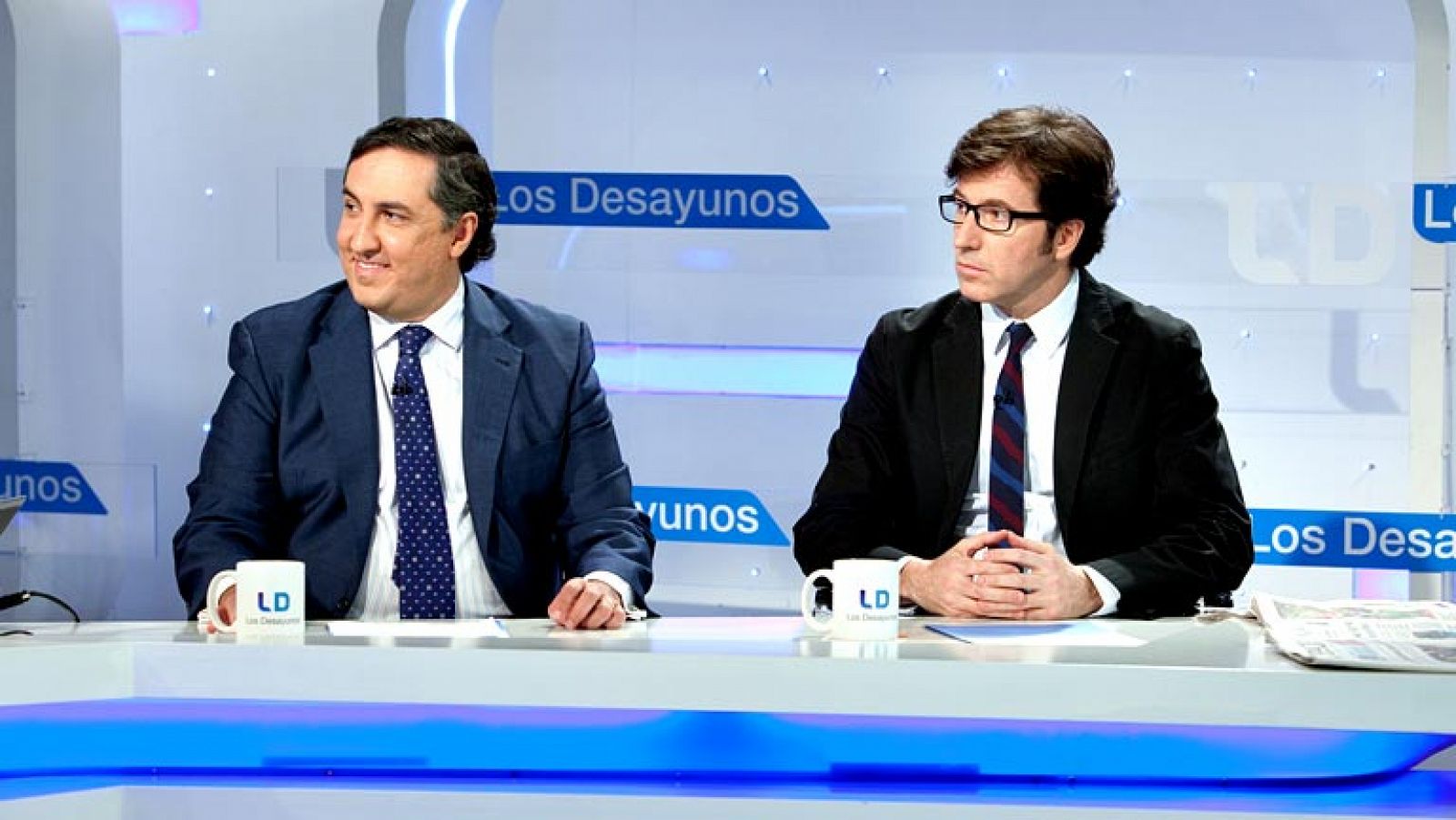 José Ramón García-Hernández (PP) y Juan Moscoso (PSOE) en Los Desayunos de TVE