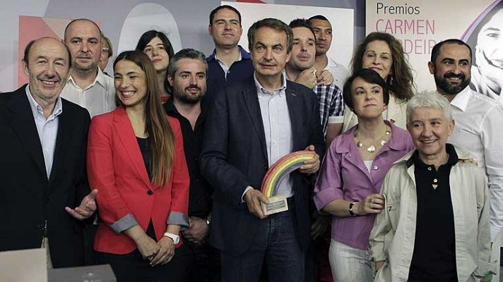 Telediario 1 - El PSOE premia a Zapatero