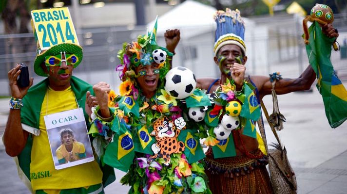 La pasión por el fútbol inunda Río de Janeiro