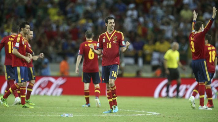 Llegó el esperado día, Brasil - España en Maracaná