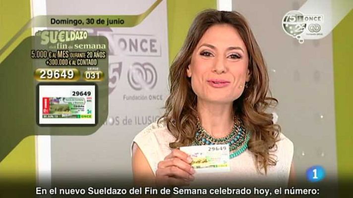 Sorteos ONCE - Sorteo ONCE - 30/06/13