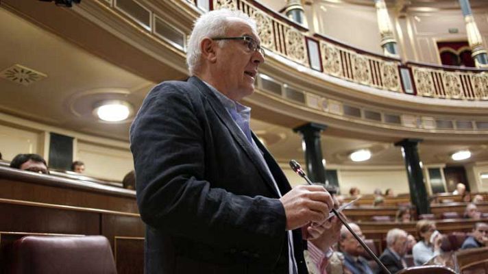 Telediario 1 - Cayo Lara defiende el pacto andaluz