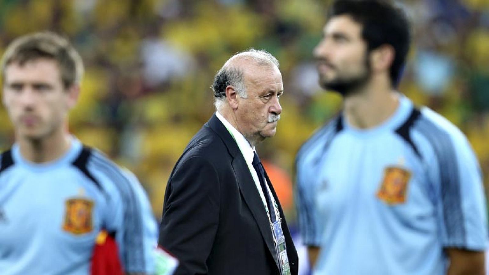 El seleccionador español, Vicente del Bosque, ha explicado después  de la derrota ante Brasil (3-0), en la final de la Copa  Confederaciones que se ha disputado este domingo en Maracaná, que  aunque es verdad que España tuvo "una pizca de mala suerte