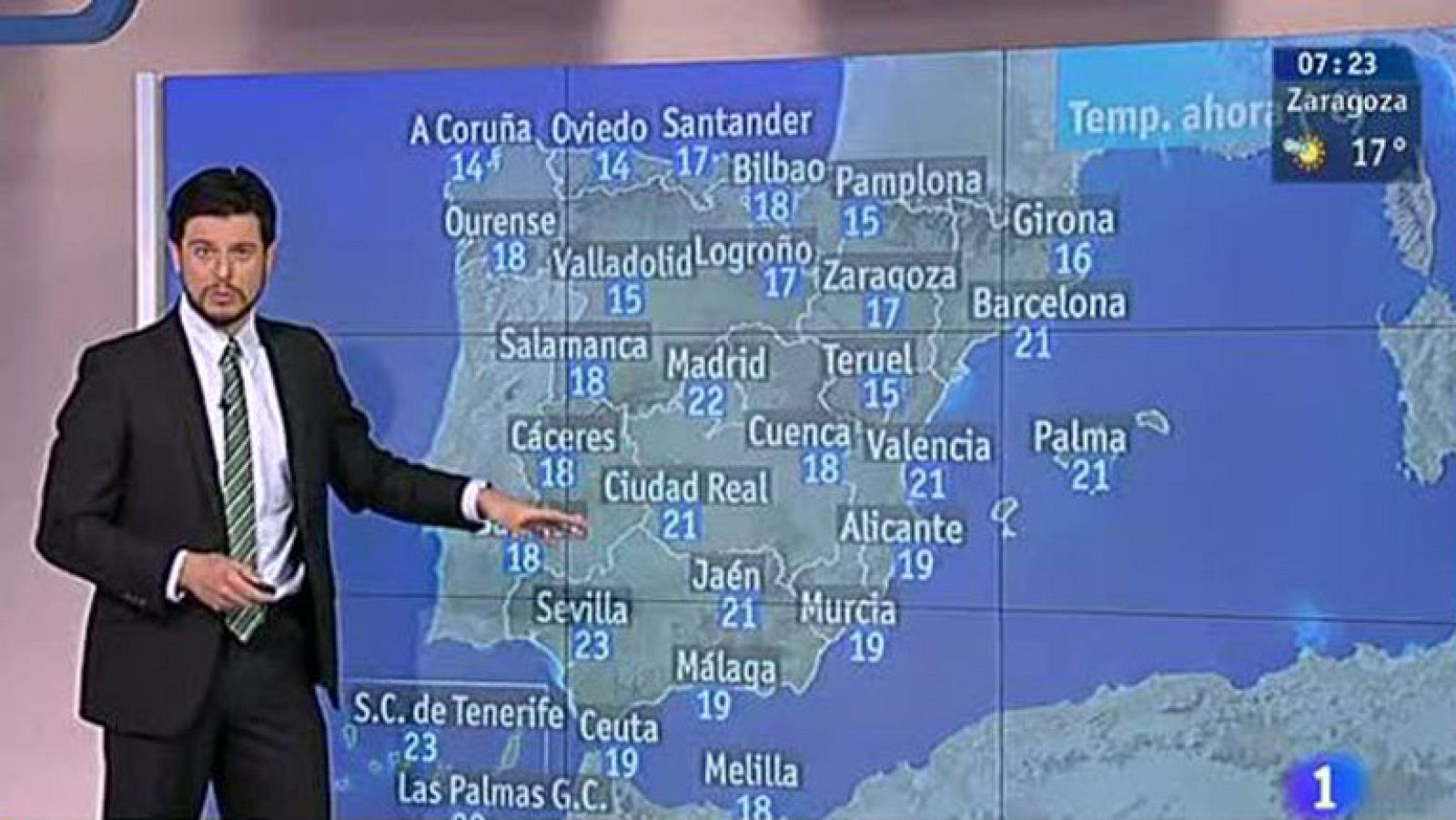Temperaturas elevadas en toda la Península y tormentas en zonas de montaña