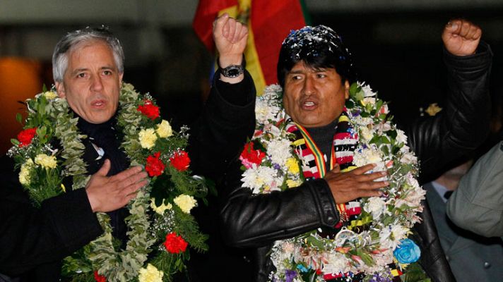 Telediario 1 - Morales califica de "abierta provocación" a Latinoamérica la actuación de Europa en su viaje