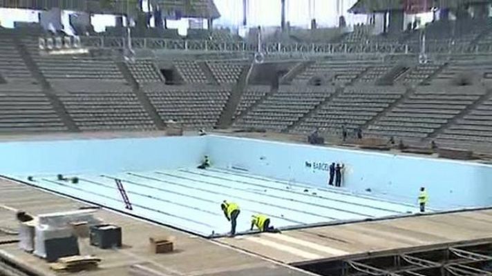 Barcelona se prepara para el Mundial de natación