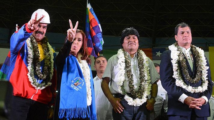 Telediario 1 - UNASUR apoya a Morales