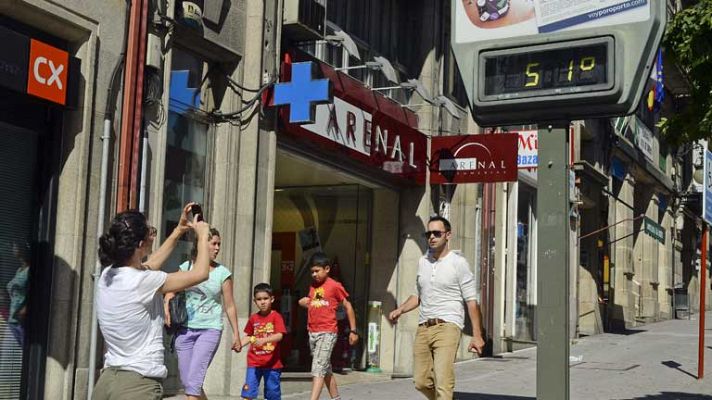 Telediario 1 - Alerta por altas temperaturas