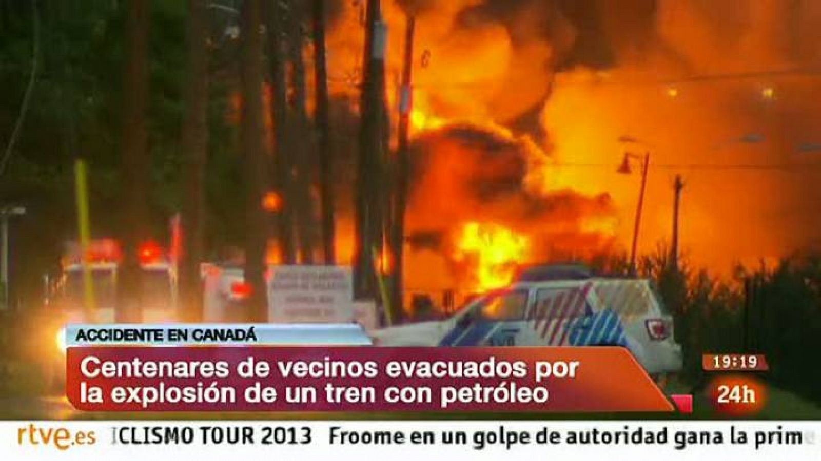 Decenas de desaparecidos en la explosión de un tren en Lac-Mégantic (Canadá)