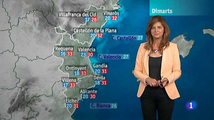 L'informatiu - Comunitat Valenciana - El tiempo en la Comunidad Valenciana - 08/07/13