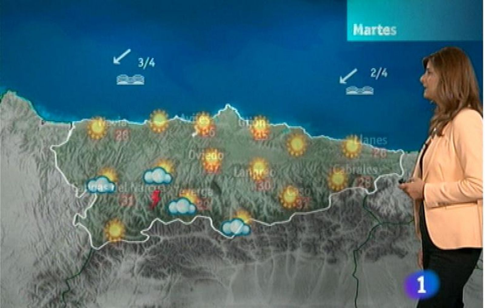 Panorama Regional: El tiempo en Asturias - 08/07/13 | RTVE Play