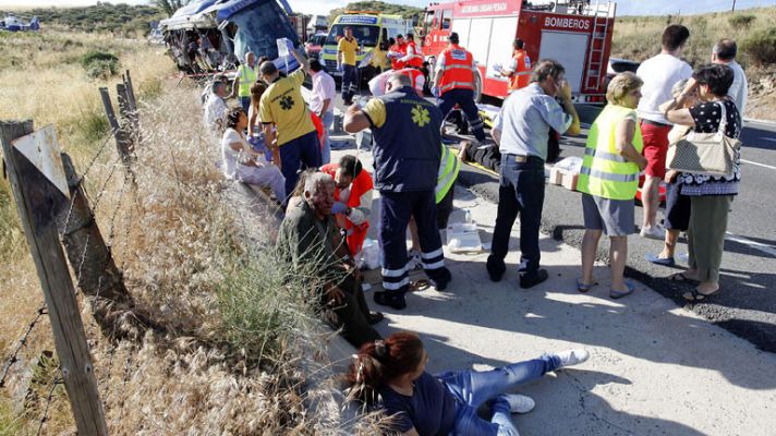 Accidente de autobús en Ávila