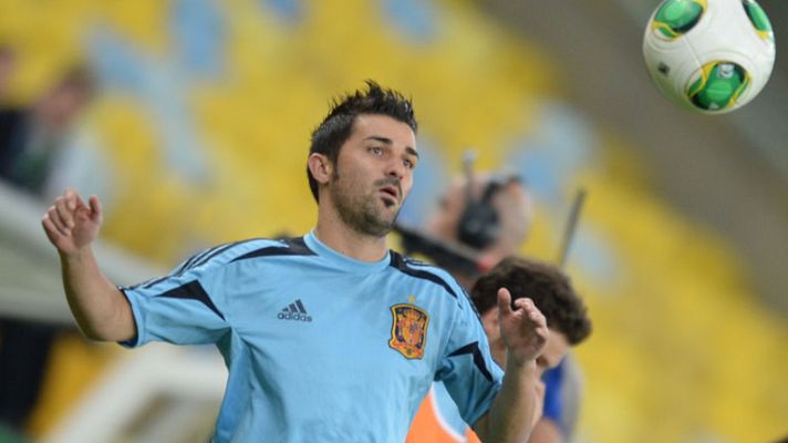 Telediario 1 - David Villa, nuevo jugador del Atlético de Madrid