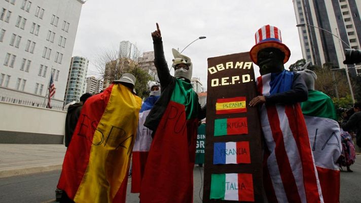 Informativo 24h - Protestas frente a la embajada de Estados Unidos en Bolivia