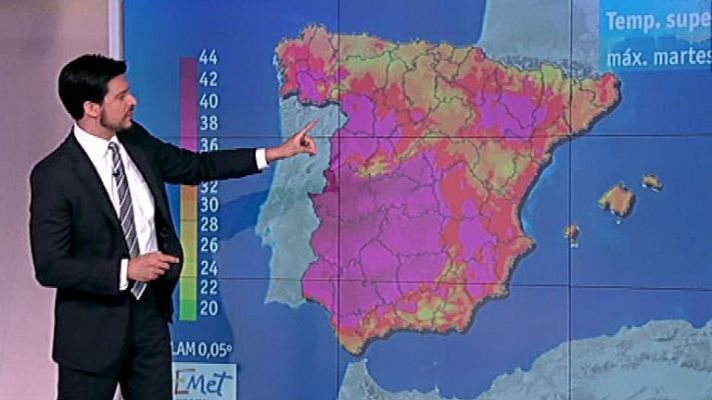 Altas temperaturas en el sur, el oeste y el valle del Ebro