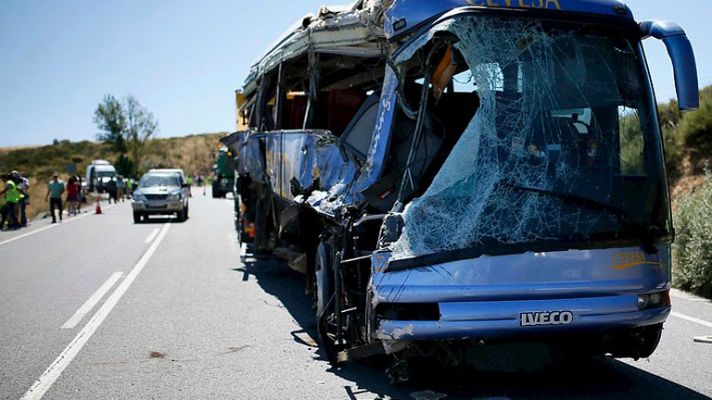 Grave accidente de autobús en Ávila