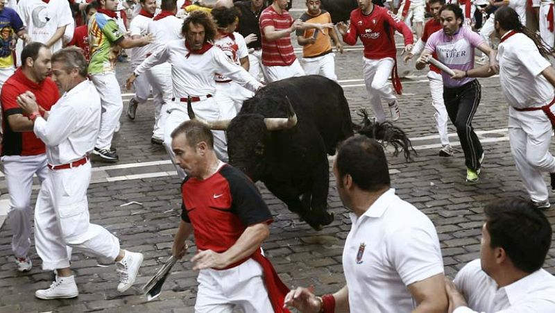 Encierro muy peligroso, en el que solo hay que lamentar dos heridos  
