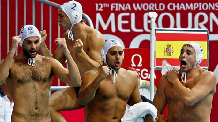 Telediario 1 - El equipo masculino de waterpolo, listo para el Mundial de Barcelona