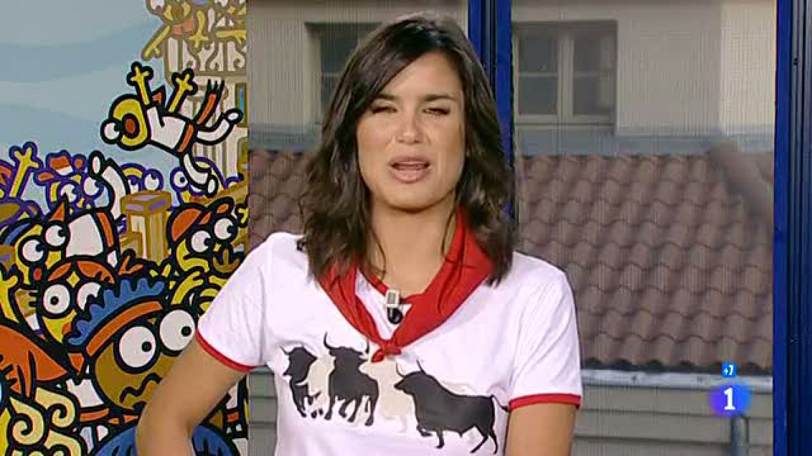  David Mora, triunfador de la feria de San Fermín 2013, corre el sexto encierro