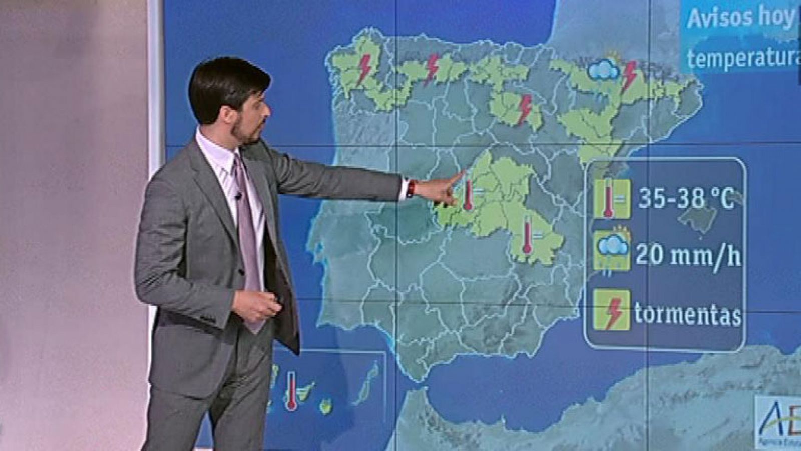 El tiempo: Menos calor y tormentas vespertinas en el tercio norte y Sistema Ibérico | RTVE Play