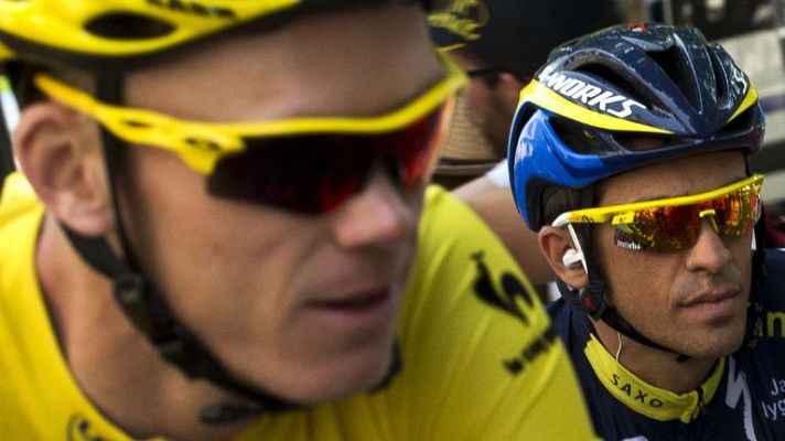Contador recorta distancias con Froome