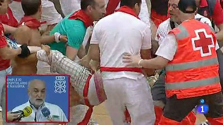 San Fermín - Parte médico del séptimo encierro
