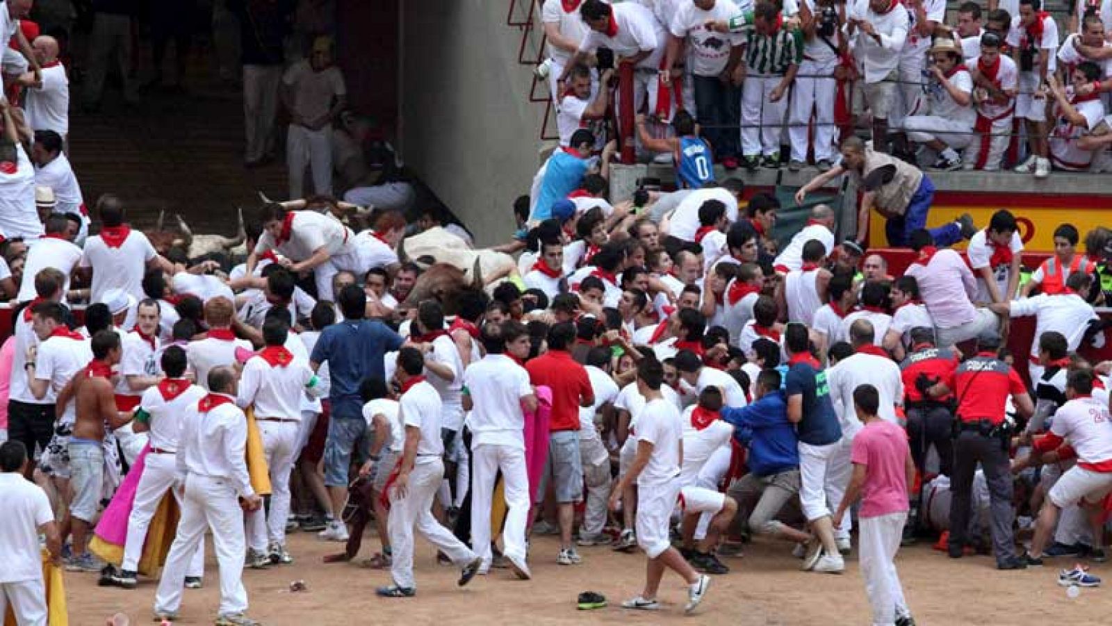 Peligroso encierro en Pamplona