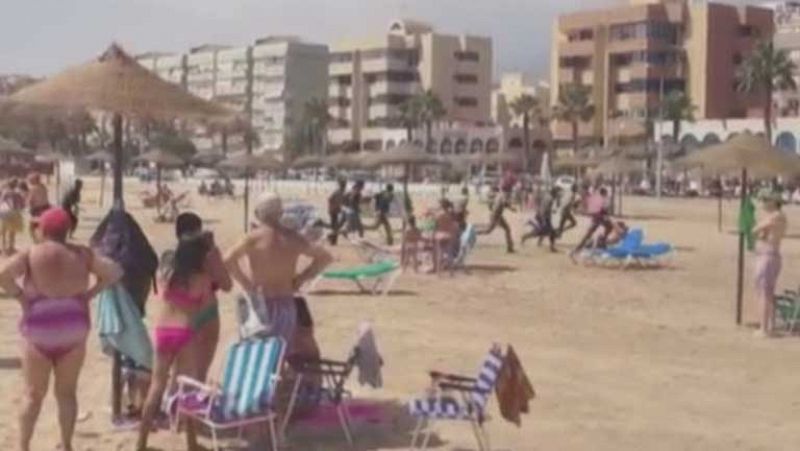 13 inmigrantes sorprenden en las playas de Melilla