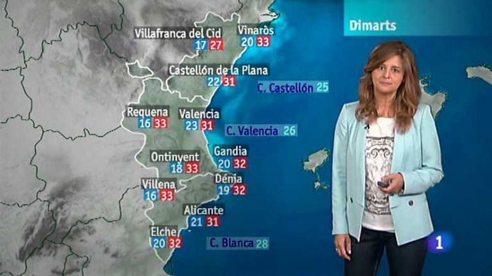 El tiempo en la Comunidad Valenciana - 15/07/13