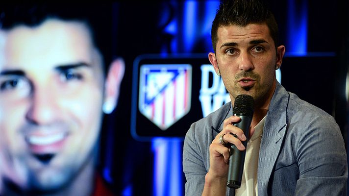 Villa, "feliz" en el Atlético