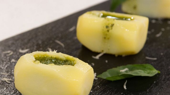 Patatas al pesto