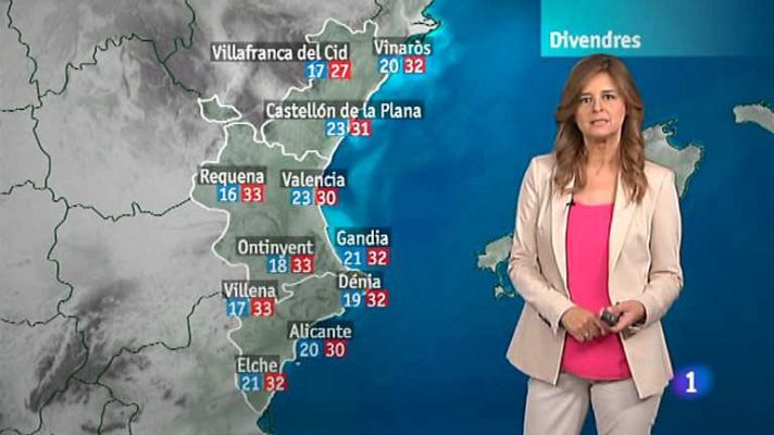 L'informatiu - Comunitat Valenciana - El tiempo en la Comunidad Valenciana - 18/07/13