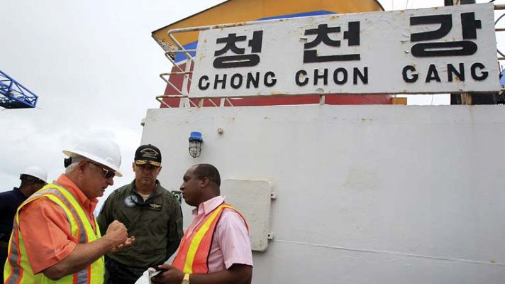 Barco norcoreano en Panamá    