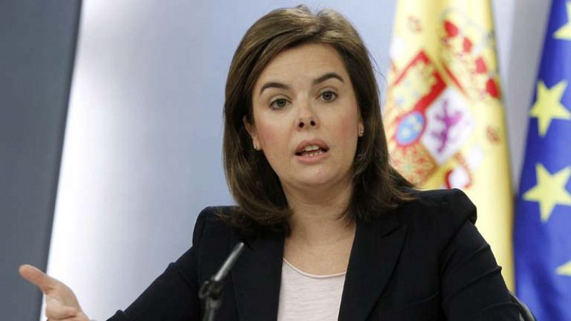 La vicepresidenta del Gobierno no desvela si el presidente Mariano Rajoy comparecerá o no