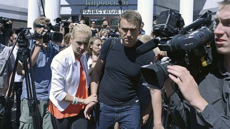 Alexei Navalni, líder de la oposición rusa, está en libertad provisional