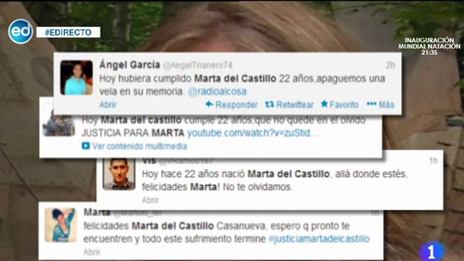 España Directo- Twitter recuerda a Marta del Castillo el día de su cumpleaños | Ver