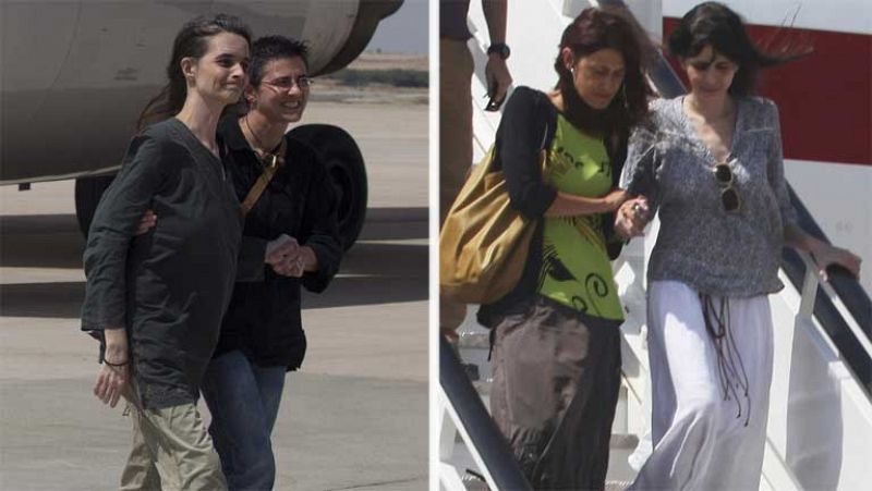Las dos cooperantes españolas llegan a España después de 21 meses secuestradas | Ver