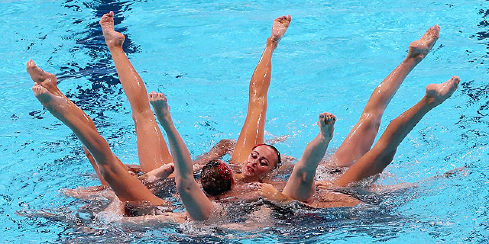 Sin programa: Ejercicio libre de combinada de natación sincronizada (21/07) | RTVE Play