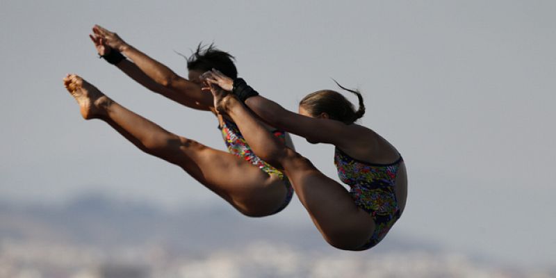 Saltos 10 metros plataforma sincronizados femenino. Clasificatorias - (22/07 - sesión matinal) 