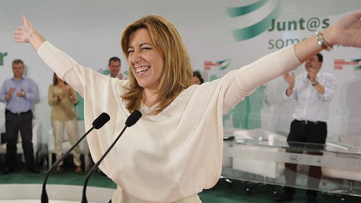 Susana Díaz se compromete a agotar la legislatura con IU en Andalucía