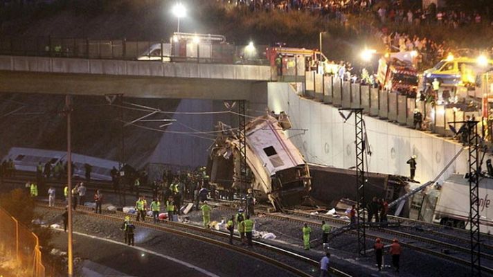 Accidente del tren en Santiago