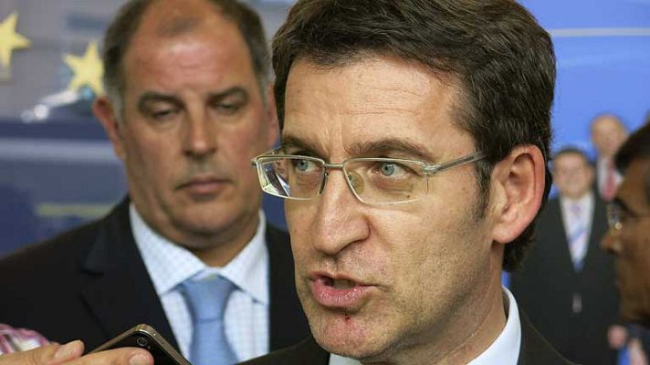 Telediario 1 - Feijóo: "La prioridad es atender a los heridos del accidente del tren de Santiago"