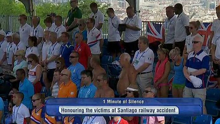 Los Mundiales de Natación, de luto por el accidente de tren en Santiago