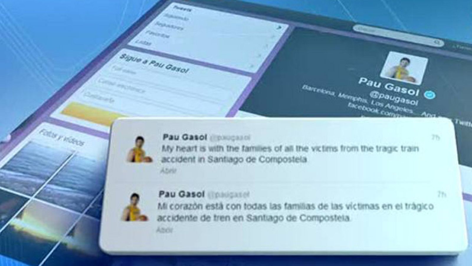 El trágico accidente ferroviario de Santiago de Compostela también ha hecho mella en el mundo del deporte, que ha quedado conmocionado por la noticia. Una pequeña muestra es los muchos mensajes que nuestros deportistas enviaban y continúan enviando a